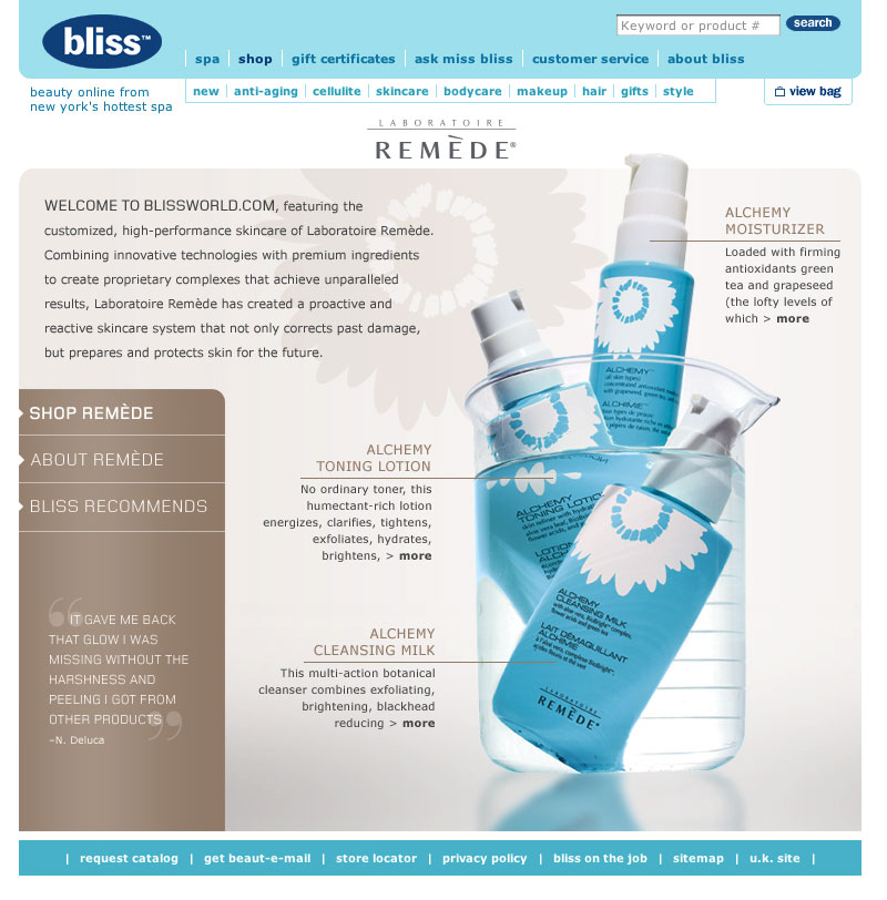 Rem&egrave;de at Bliss