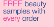 free beauty samples with every order